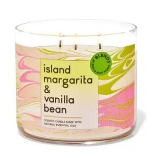 Bath and Body Works Island Margarita & Vanilla Bean 3-Wick Candle